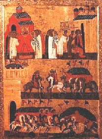 Битва новгородцев с суздальцами. XV век