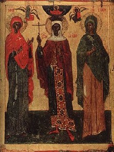 Избранные святые Параскева Пятница, Варвара и Ульяна
